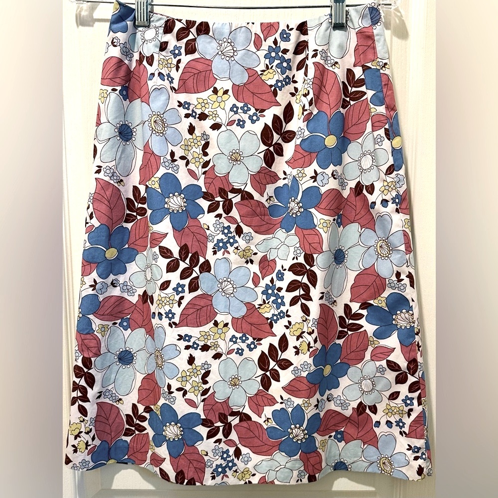 Boden Easy A-line Floral Skirt